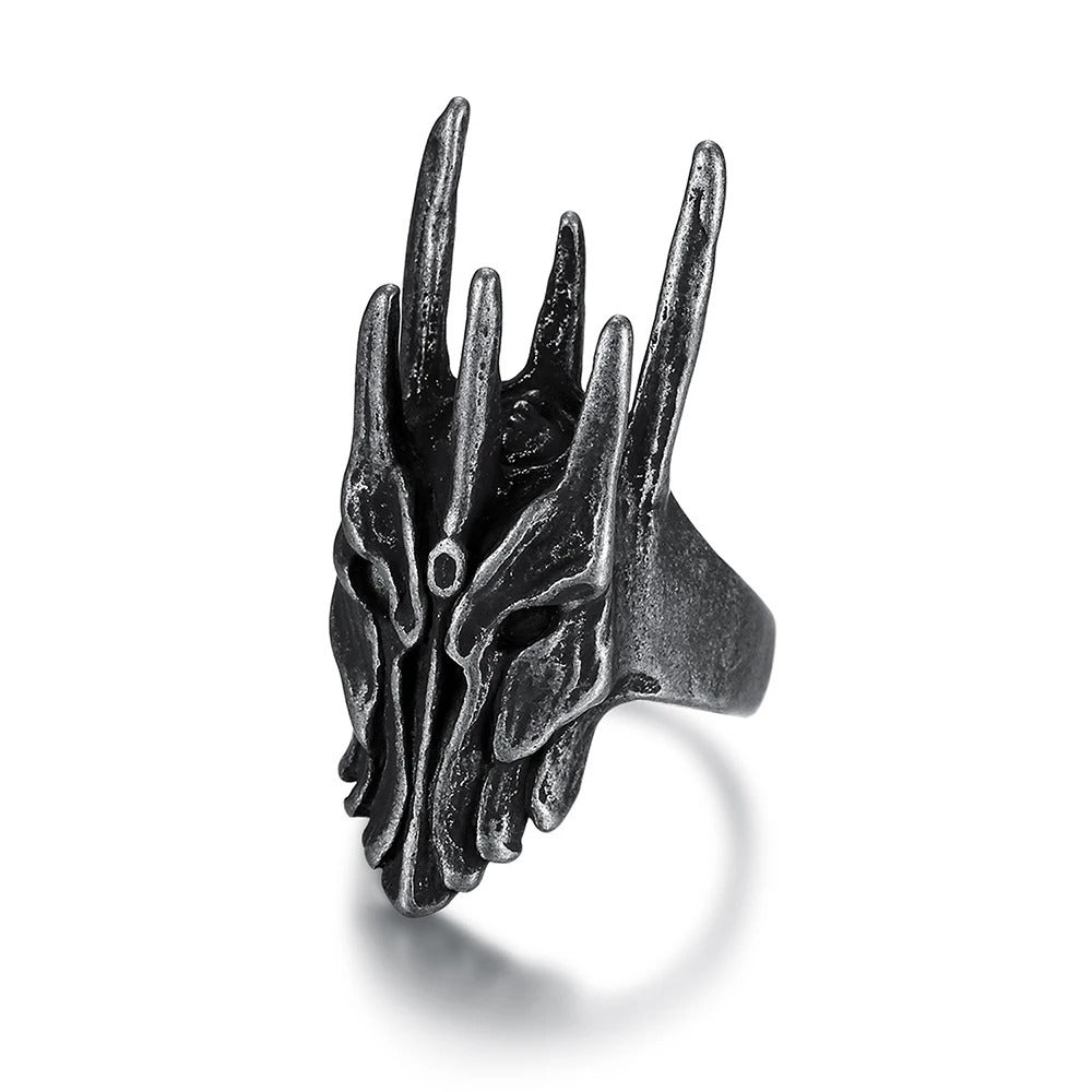 Gothic Skull Stainless Steel Men's Ring