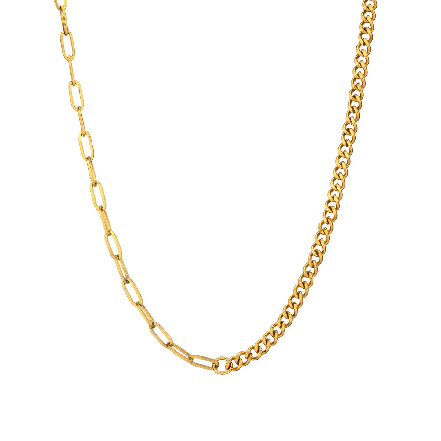 Necklaces Stainless Steel Splicing 18K Gold Necklace Jewelry