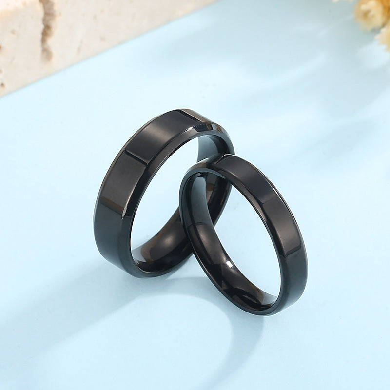 Korean With The Same Stainless Steel Ring, Harajuku Cold Wind Smooth