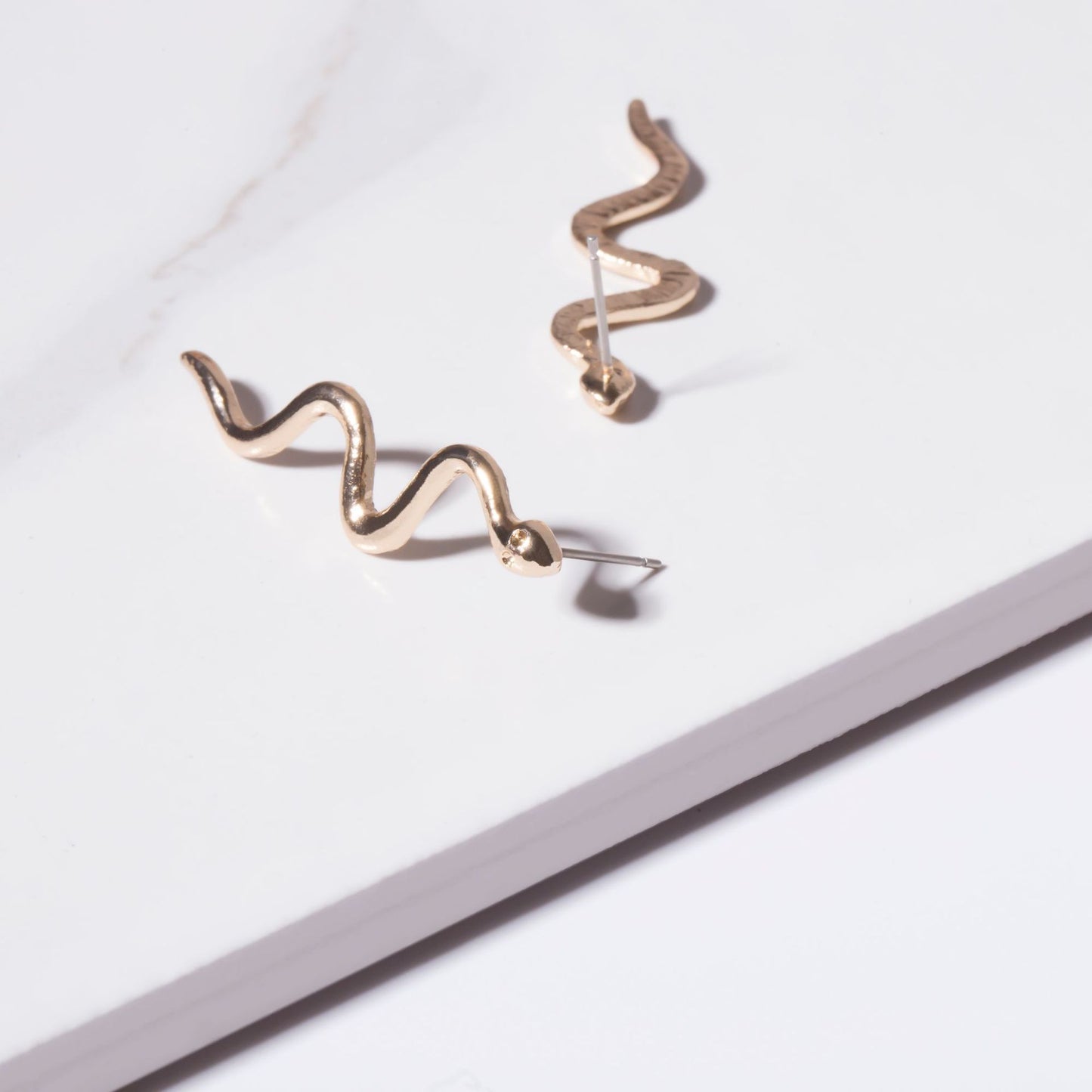 Snake Shaped Geometric Earrings for Stylish Women from Vienna Verve Collection