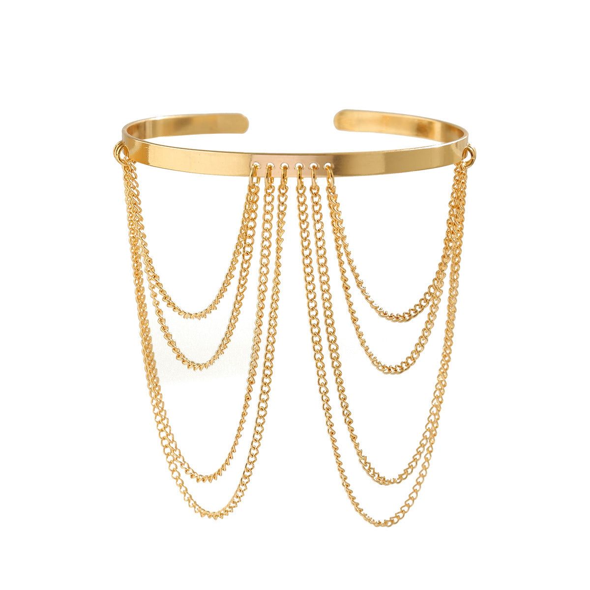 Romantic Su Open Arm Bracelet Metal U-Shaped Chain Arm Chain