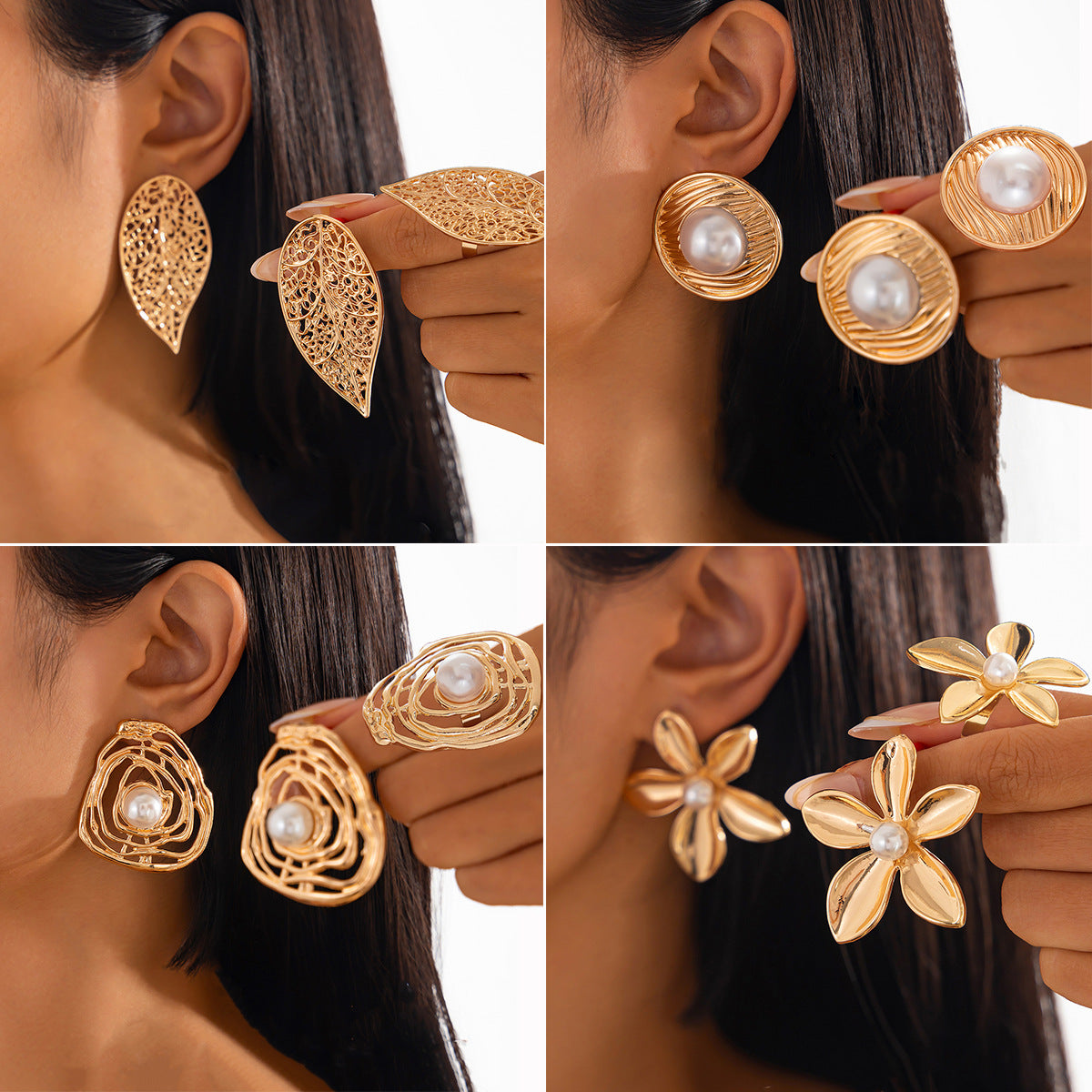 Planderful Vienna Verve Earrings – Exaggerated Irregular Geometric Design