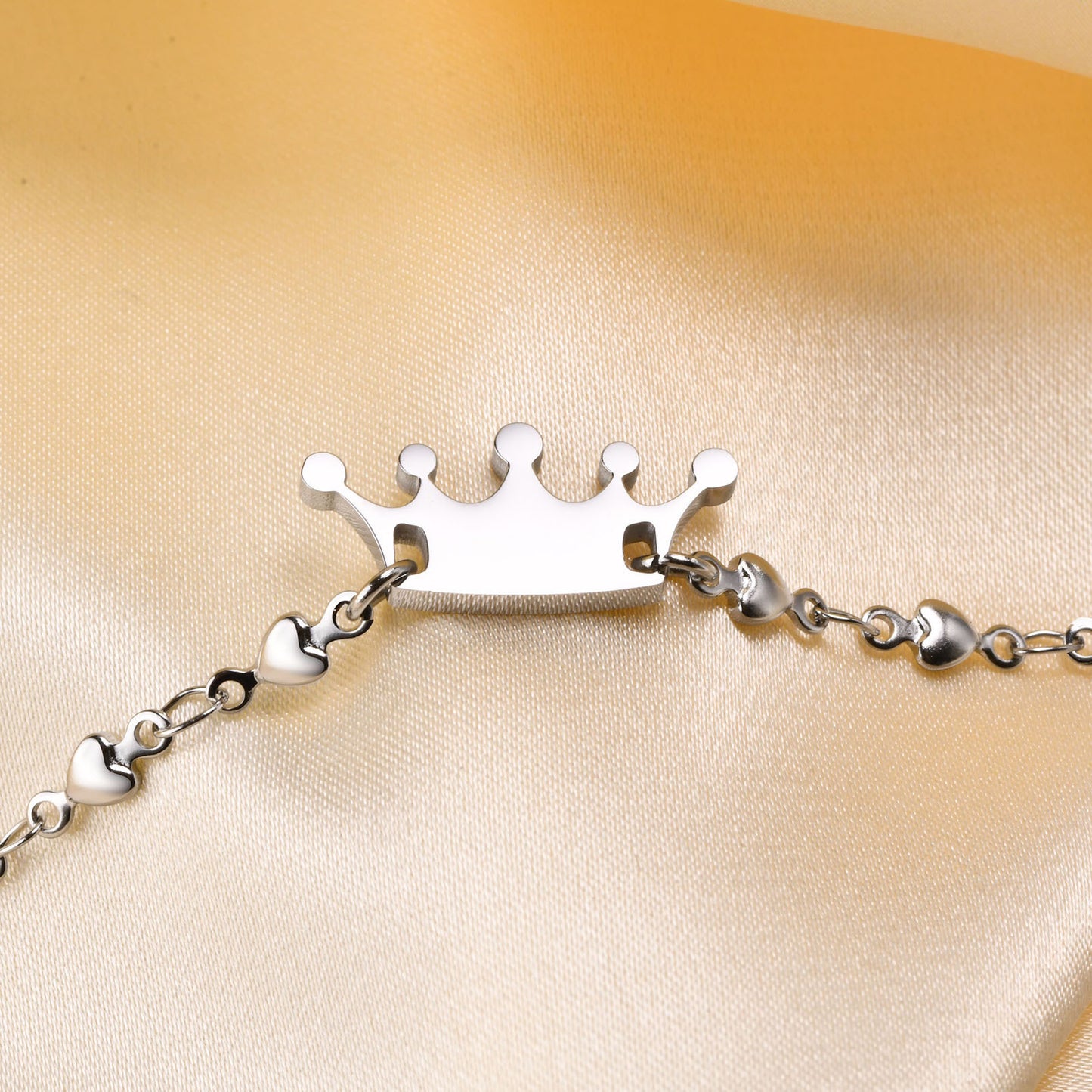 Titanium Steel Crown Bracelet Women's Fashion Accessories