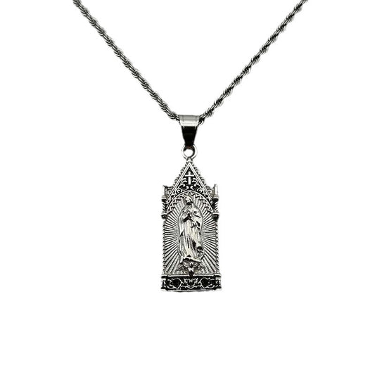 Steel Necklace – Elegant Maria Pendant Necklace