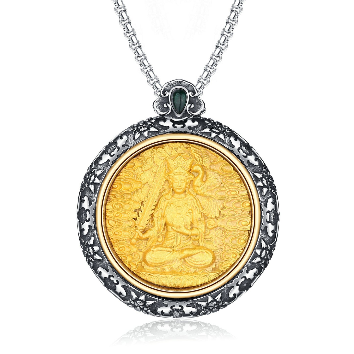 Steel Necklace – Statement Eight Guardians Zodiac Amulet