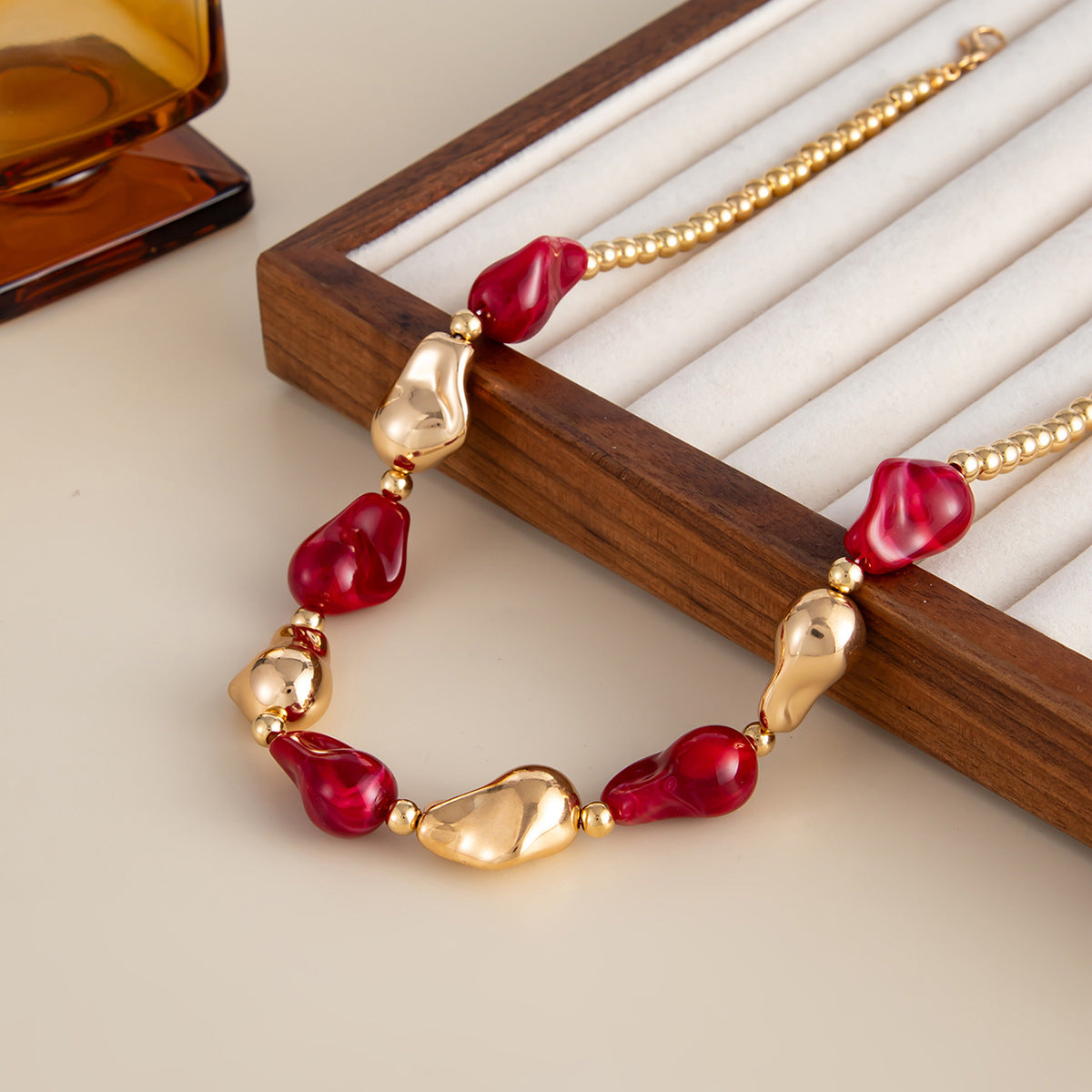 French Baroque Pearl Bead Necklace