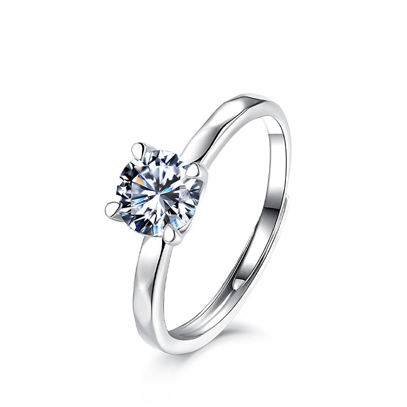 D-Color S925 Sterling Silver Women's Ring