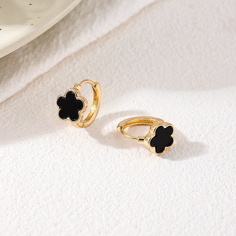 Planderful Vienna Verve Earrings – Elegant Five-Leaf Clover Design