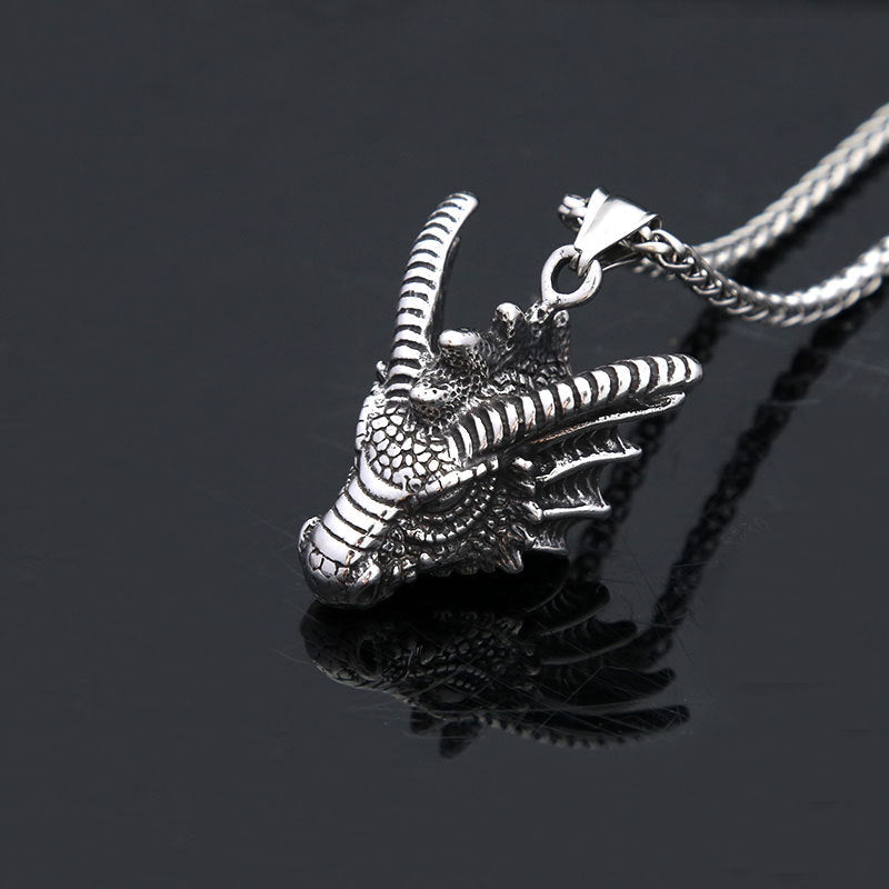 Personalized Titanium Steel Shenlong Pendant for Men