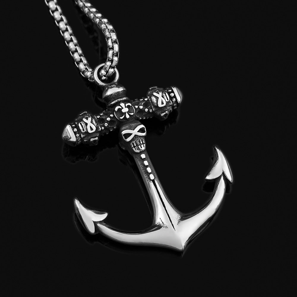 Foreign Trade Cross-Border Titanium Steel Necklace For Men