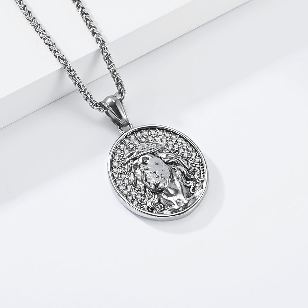 Punk Hip Stainless Steel Men's Pendant Necklace
