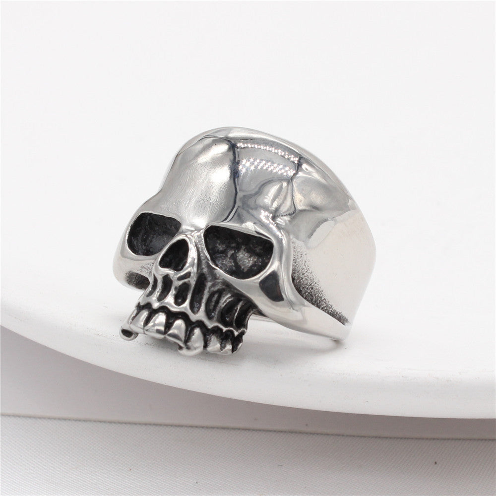 Titanium Steel Skull Ring
