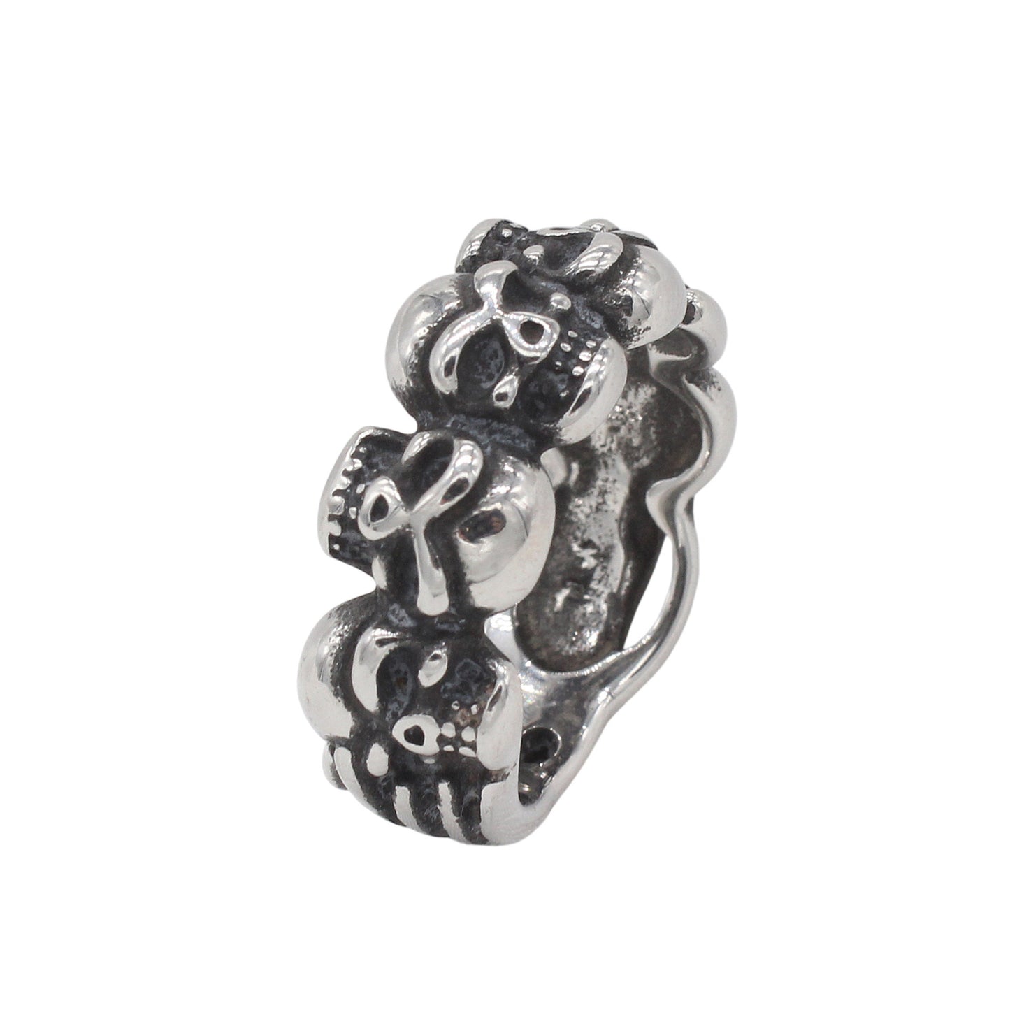Planderful Jewelry Vintage Skull Ring For Men In Titanium Steel European American Style