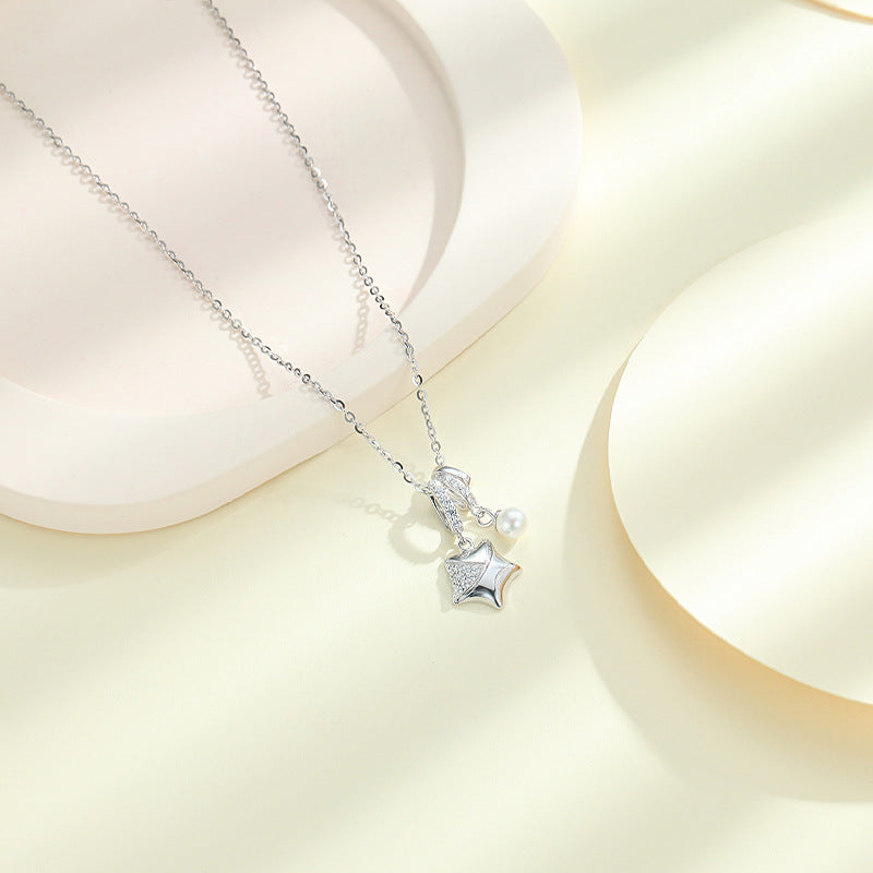 Star Female 925 Sterling Silver Women's Pendant Necklace