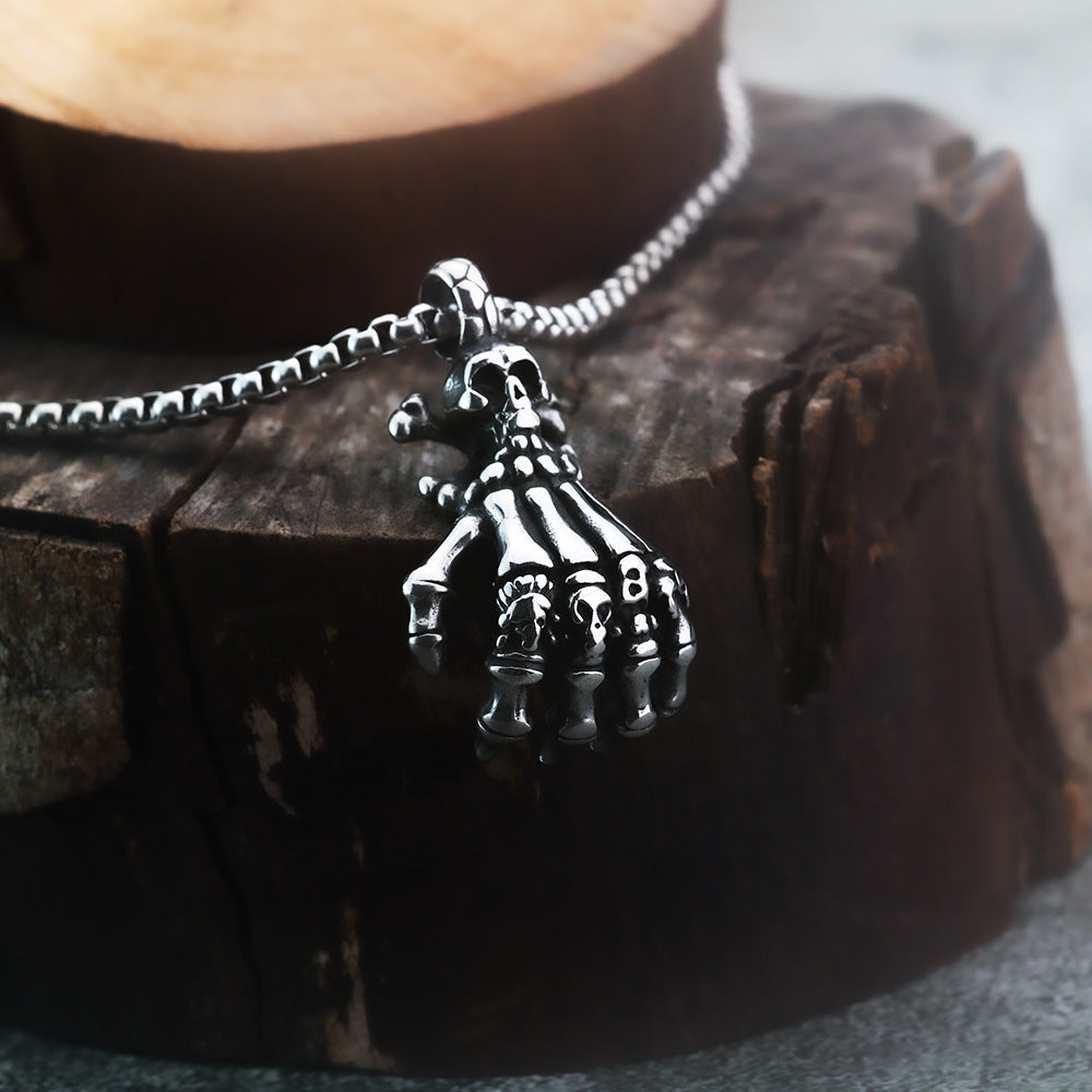 Hip-Hop European American Neckwear Skull Pendant Necklace