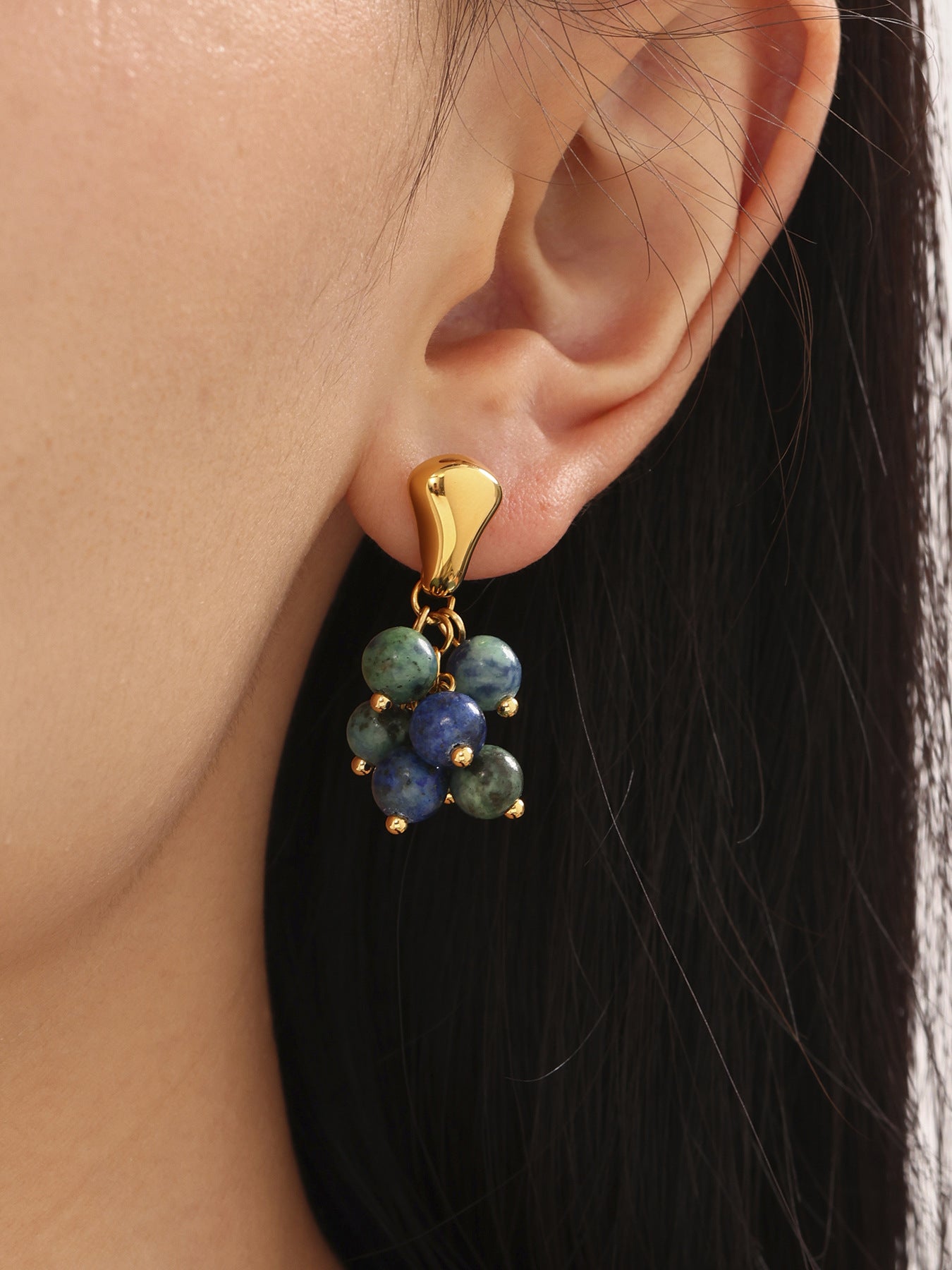 Planderful Tigers Eye Earrings Stainless Steel Luxury For Women