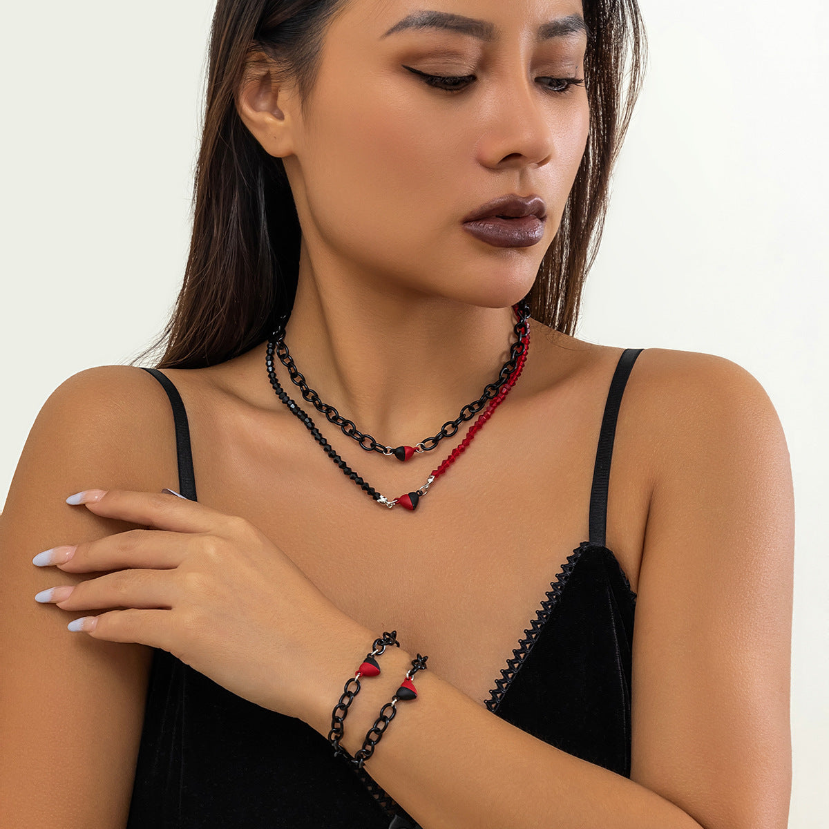 Magnetic Heart Necklace Set from Vienna Verve Collection