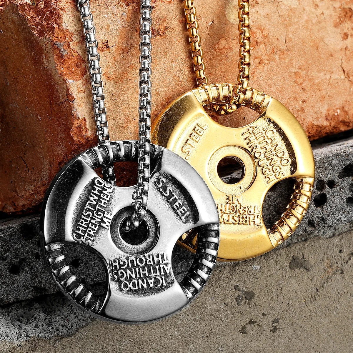 1. Planderful Titanium Steel Necklace Pendant For Men Everyday Genie Giftable Jewelry