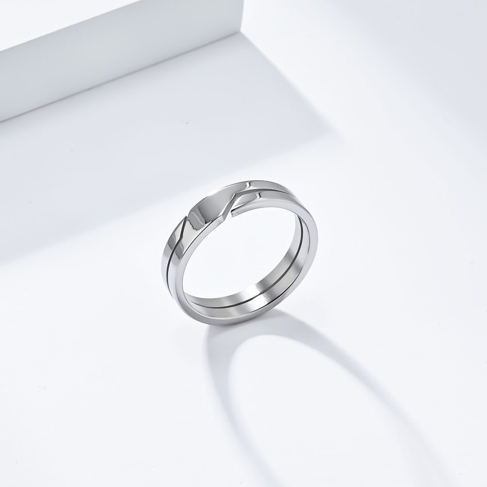 Planderful Everyday Genie Personalized Unisex Stainless Steel Ring Smooth Minimalist Band Sizes 7 To 12