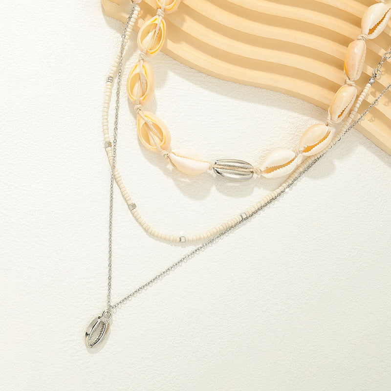 Shell Bead Necklace Set - Vienna Verve Collection