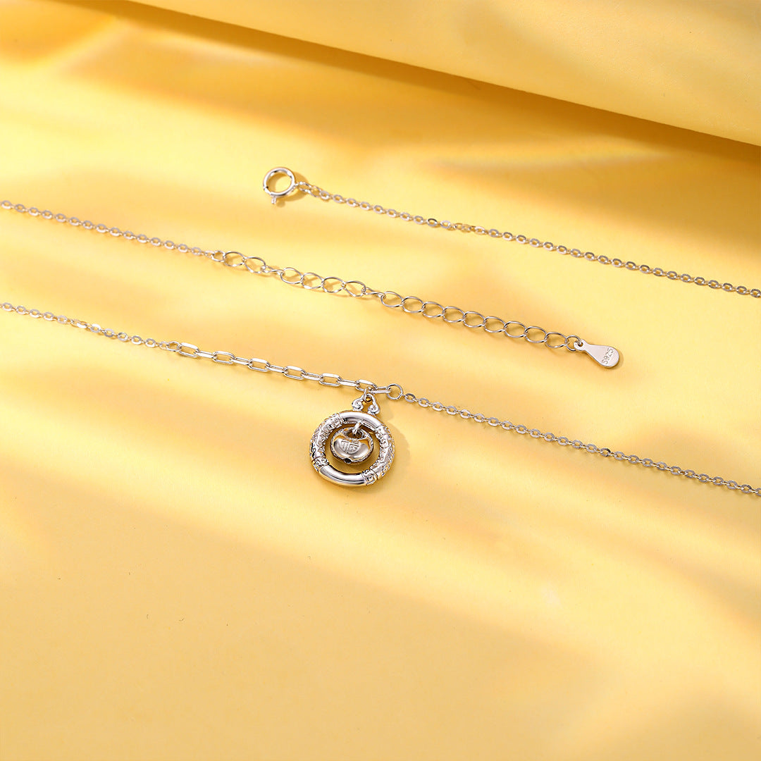 S925 Sterling Silver Safety Buckle Necklace