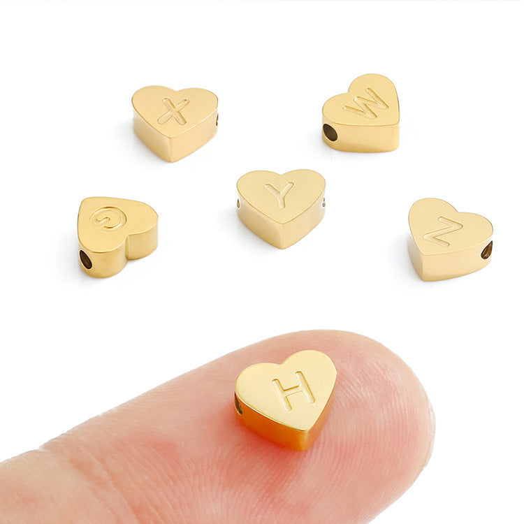 Planderful Jewelry Custom Name Necklace Stainless Steel 3D Love Design For Collarbone Chain