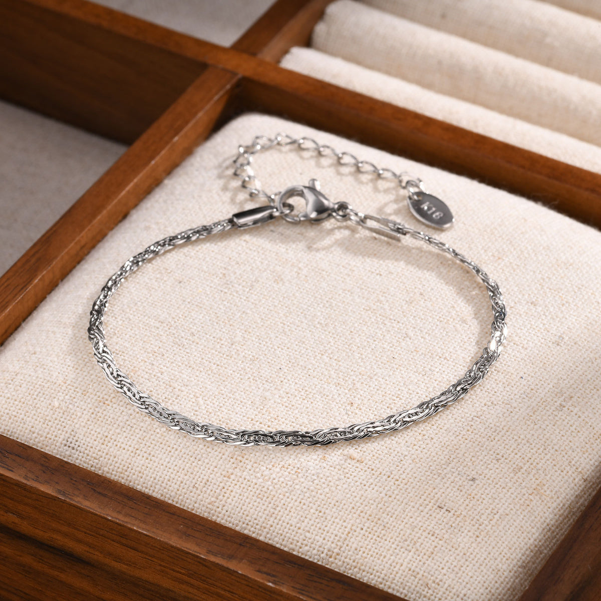 Braided Stainless Steel Bracelet for Women