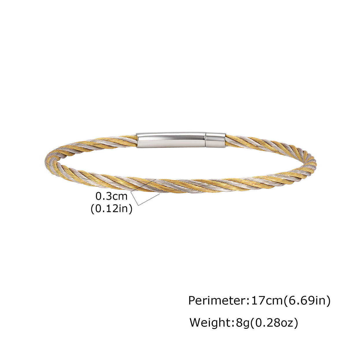 Adjustable Vintage Stainless Steel Bracelet for Men