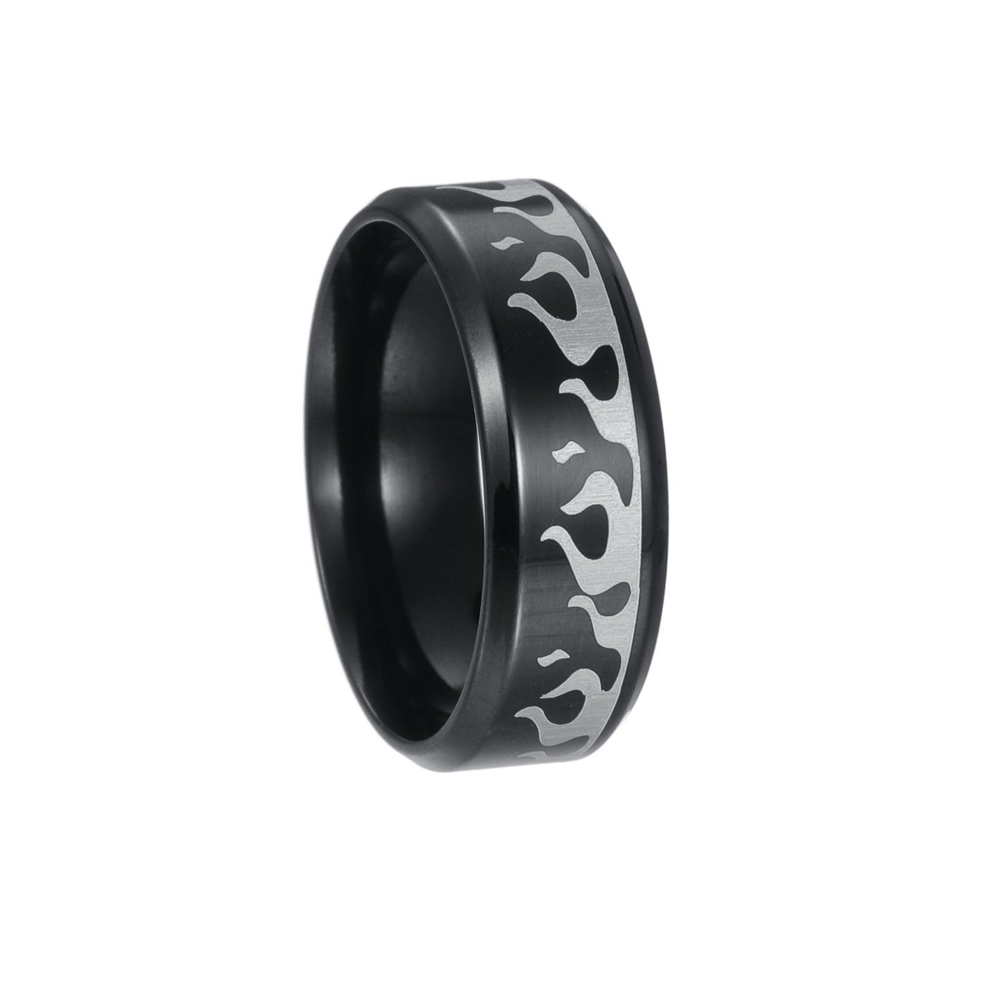Planderful Everyday Genie 8mm Stainless Steel Ring Unisex Protection Statement For Men
