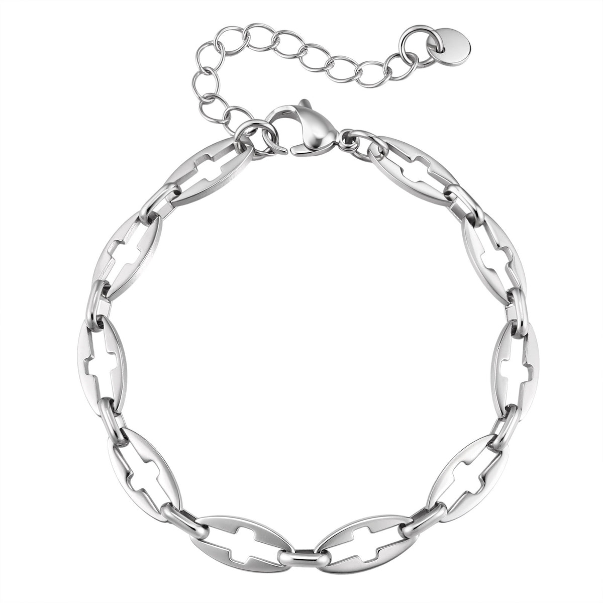 Cross Stainless Steel Bracelet