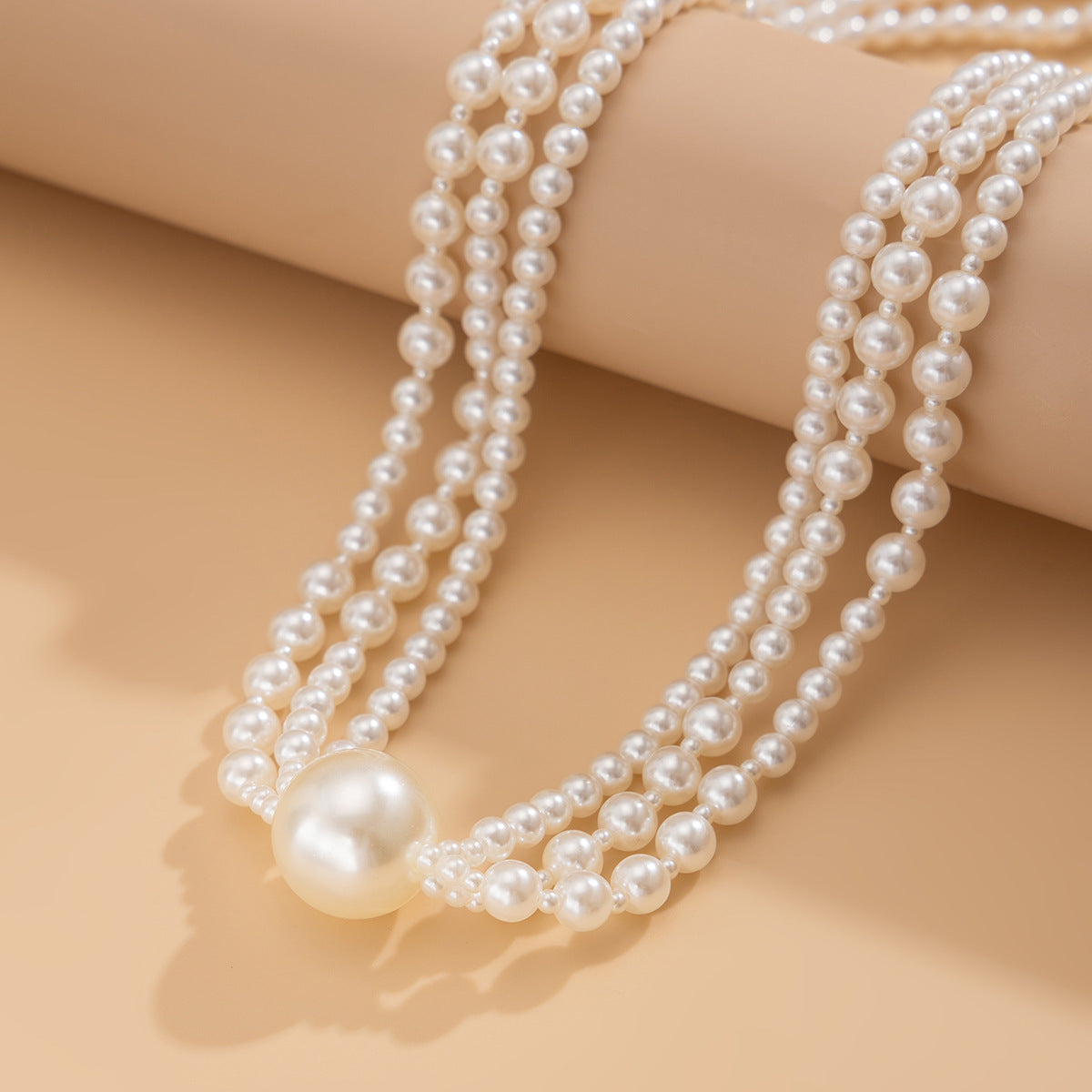 Baroque Imitation Pearl Layered Long Necklace