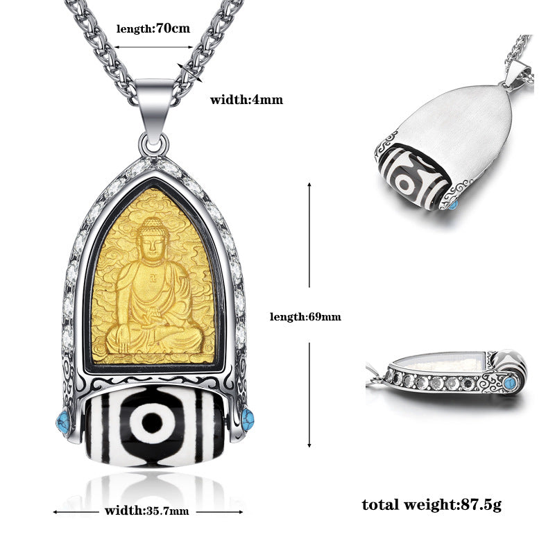 Steel Necklace - Vintage Zodiac Signs And Saint Charms Chain For Men And Women Everyday Luxe