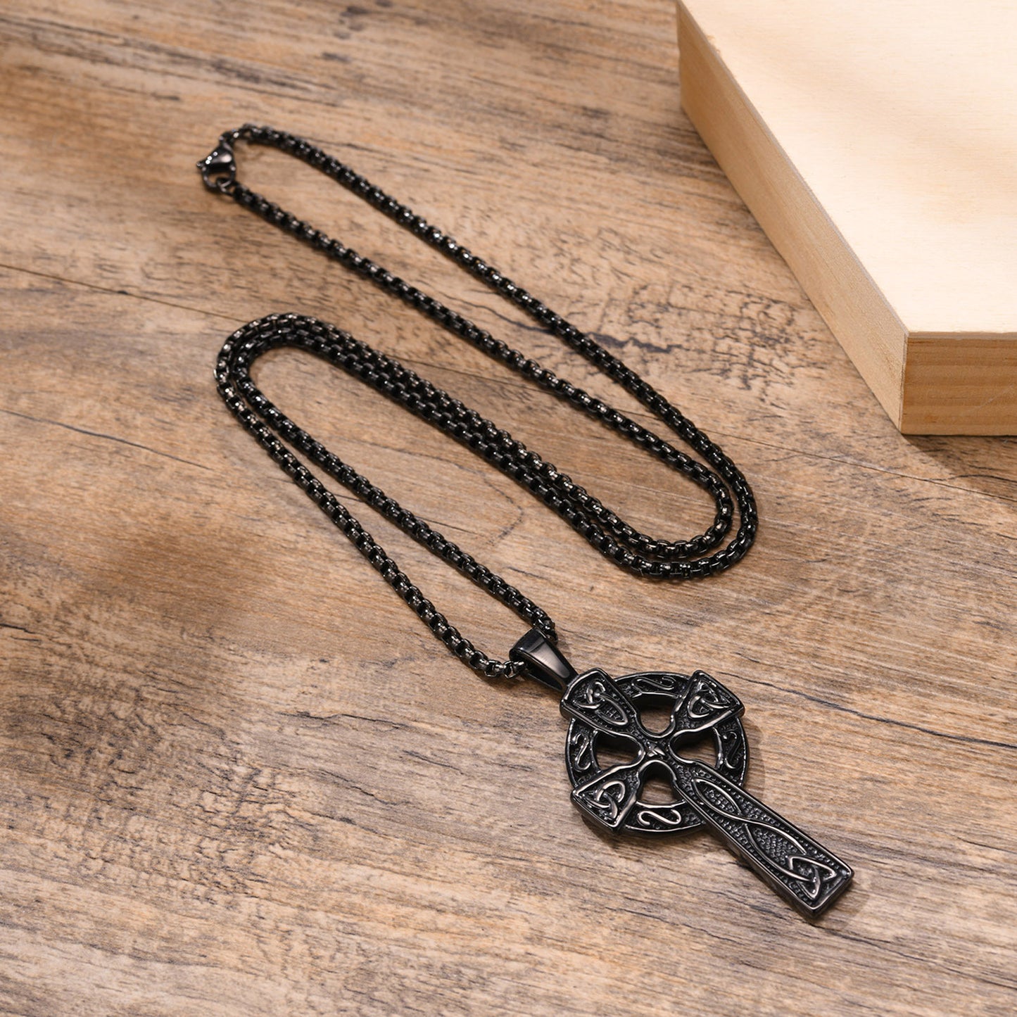 New Product Launch 62MM Titanium Steel Celtic Cross Pendant