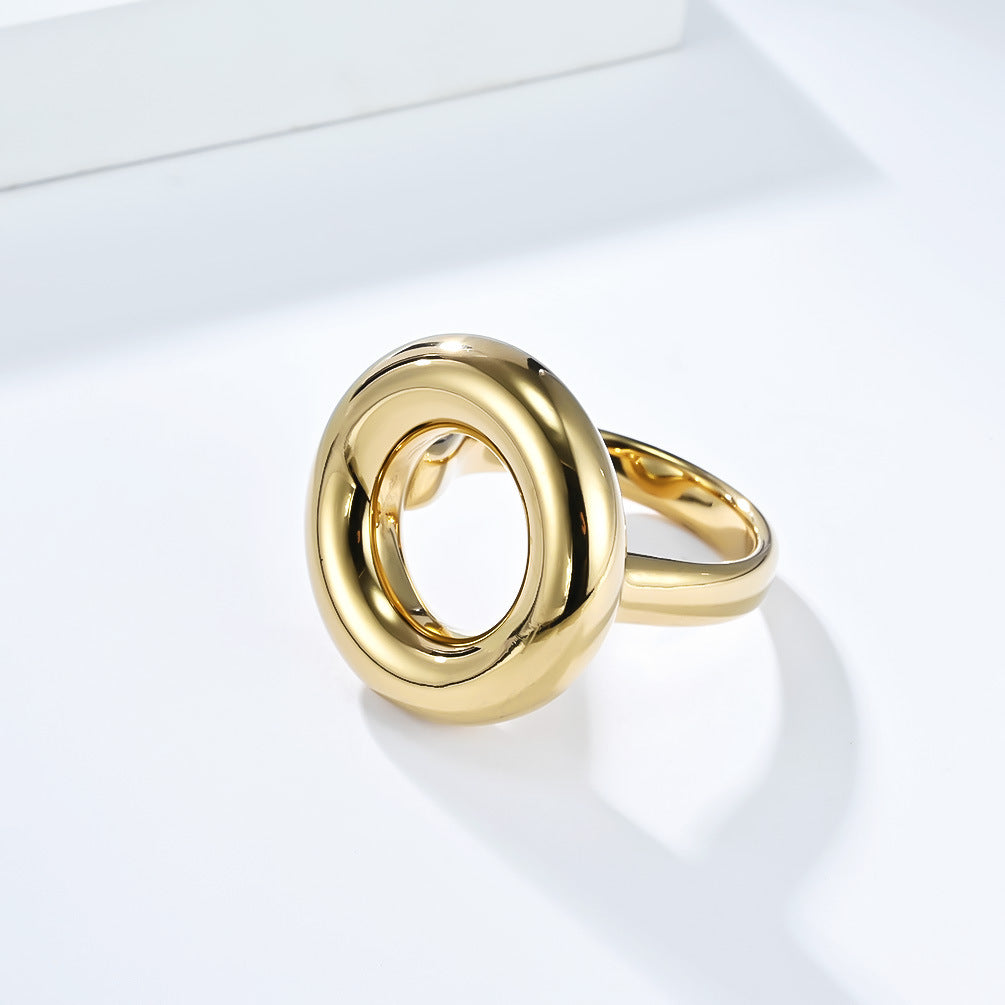 Planderful Titanium Ring For Women Glossy Fashion Accessory Everyday Genie Size 6 To 10