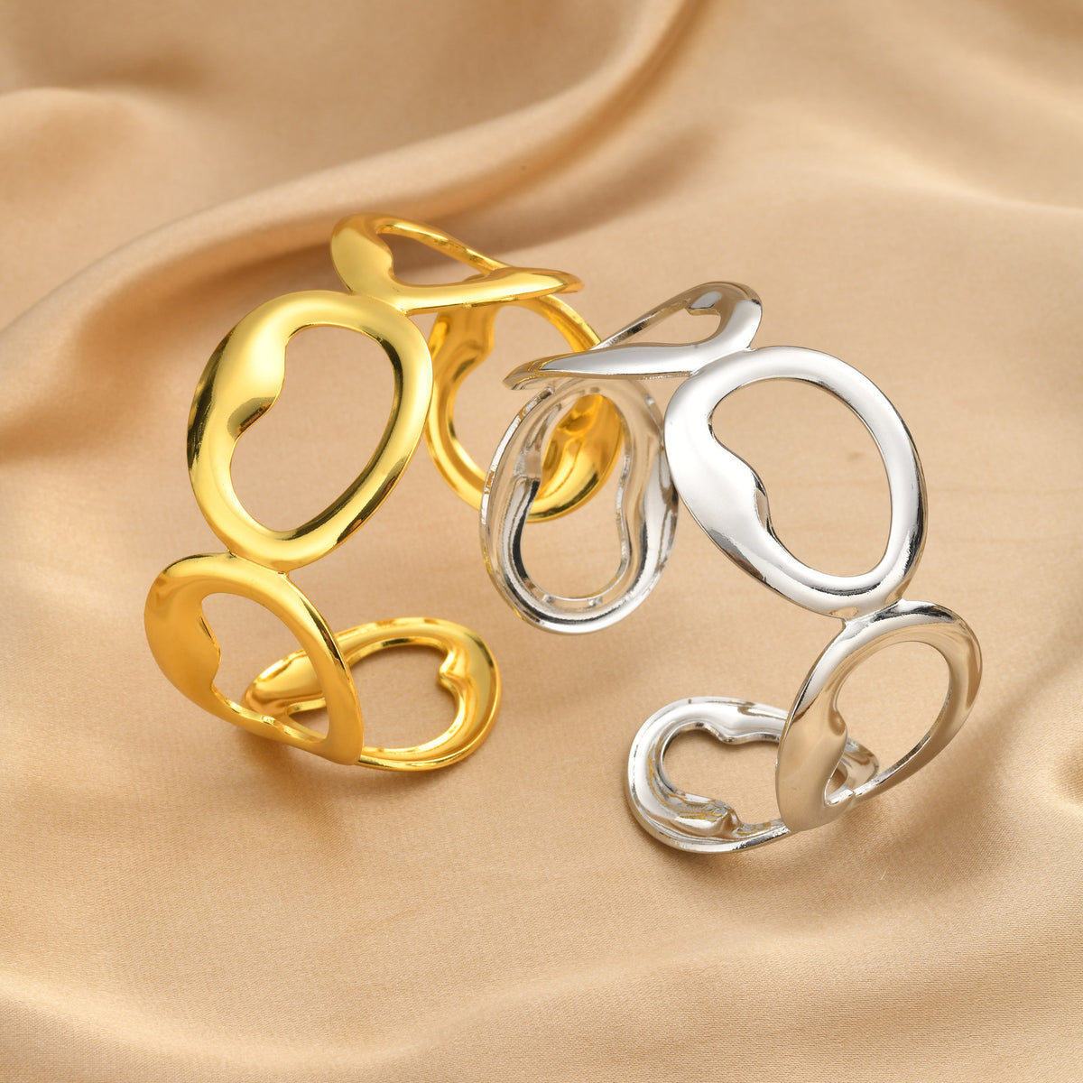 Geometric Minimalist Stainless Steel Bracelet