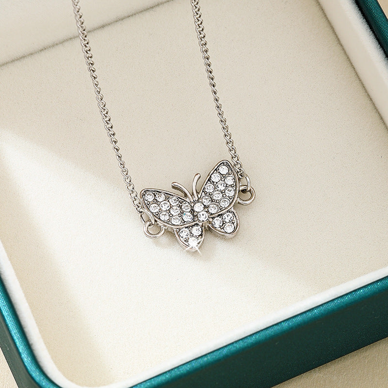 Planderful Vienna Verve Necklace – Sparkling Butterfly Pendant Design