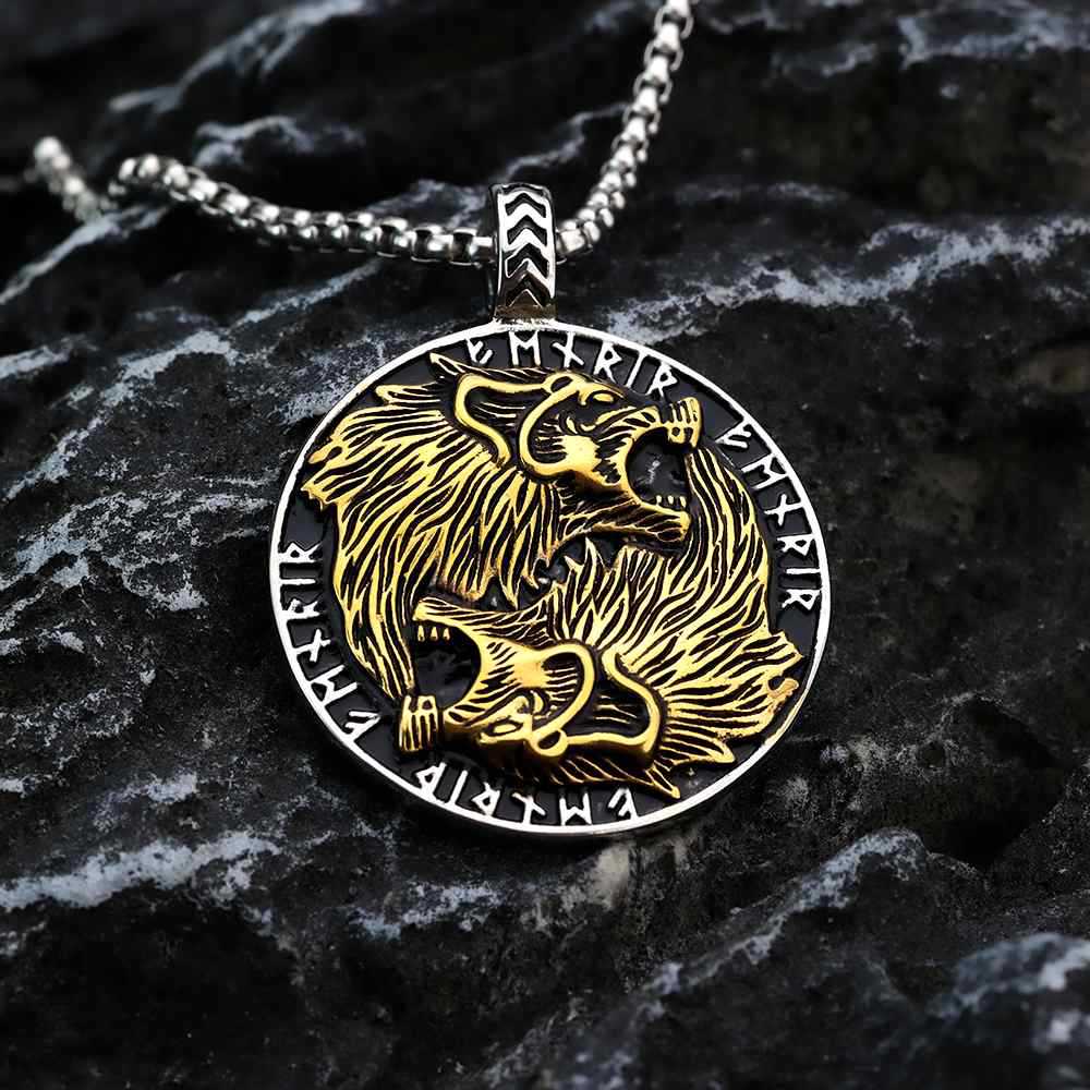 Viking Wolf Stainless Steel Men's Ring