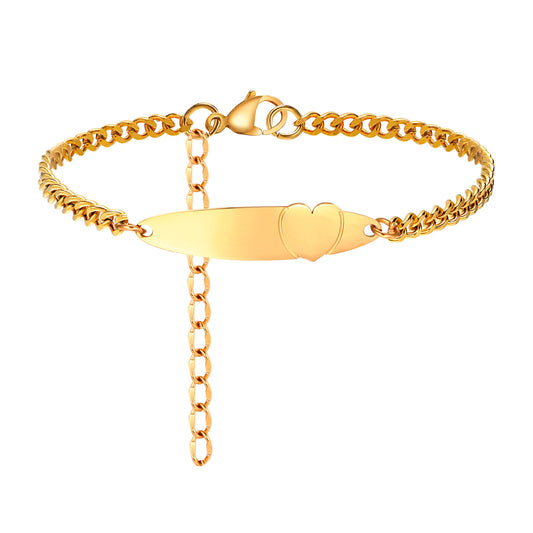 Heart Stainless Steel Bracelet for Women