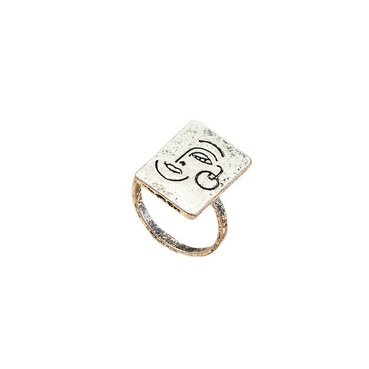 Vienna Verve Minimalist Geometric Ring - European and American Style