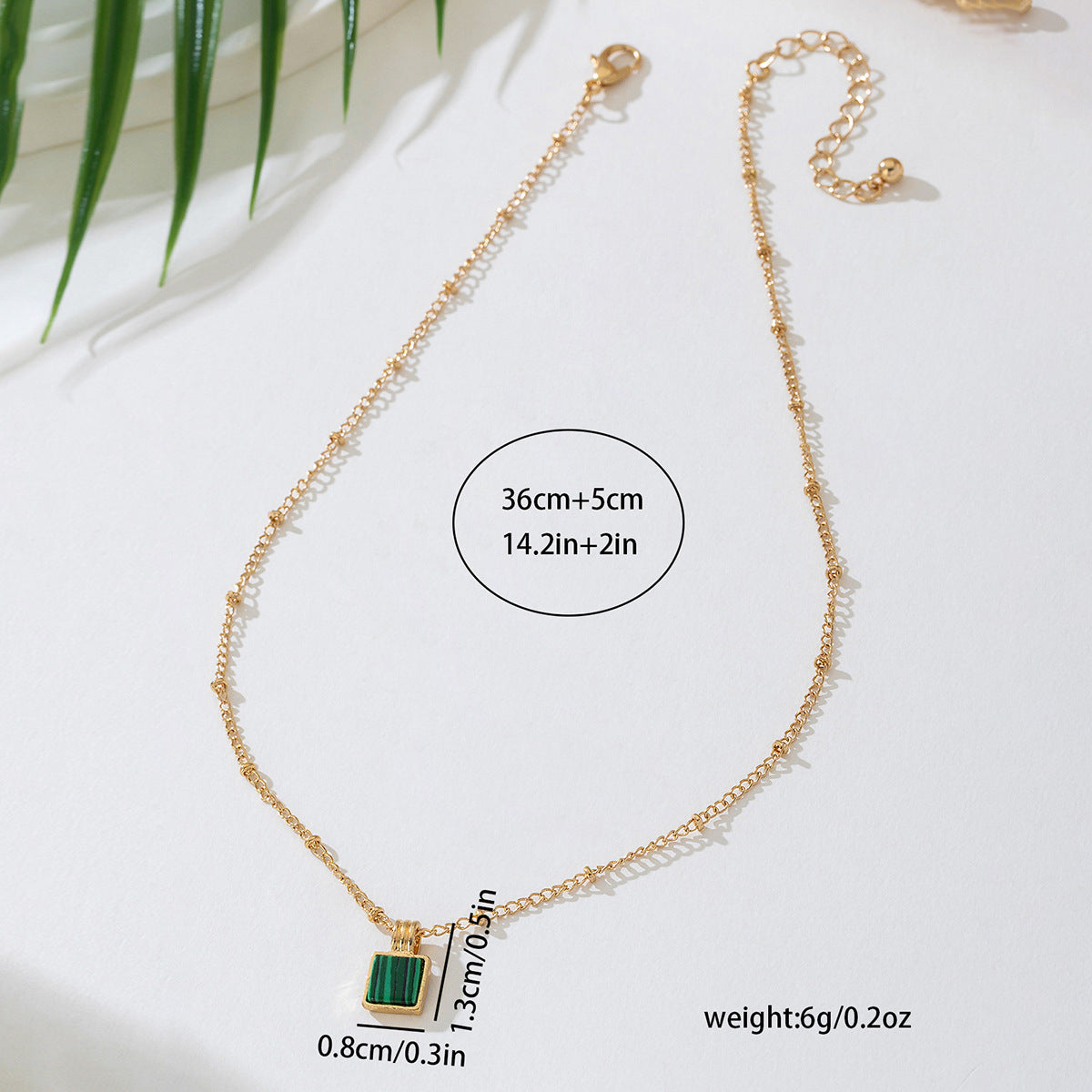 Planderful Vienna Verve Necklace – Elegant Turquoise Pendant Design