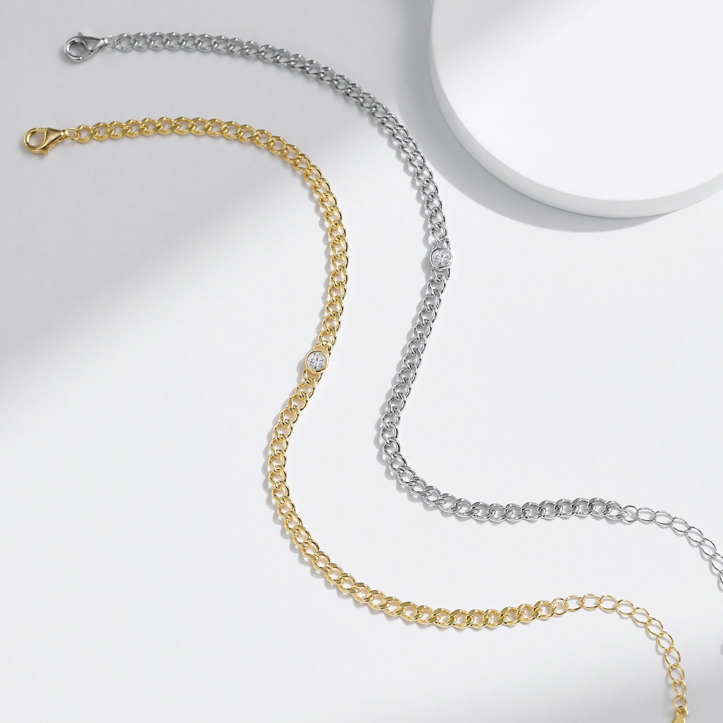 Planderful Moissanite Sparkling Bracelet – Elegant Sterling Silver Design