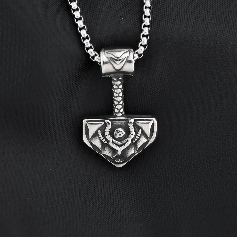 Vintage Viking Stainless Steel Men's Pendant Necklace