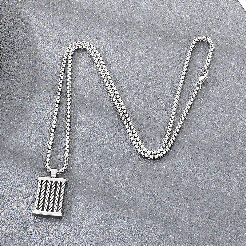 Canvas Shoes Pendant – Hip-Hop Nightclub Full Of Zircon Submachine Gun Wheat Ear No Necklace