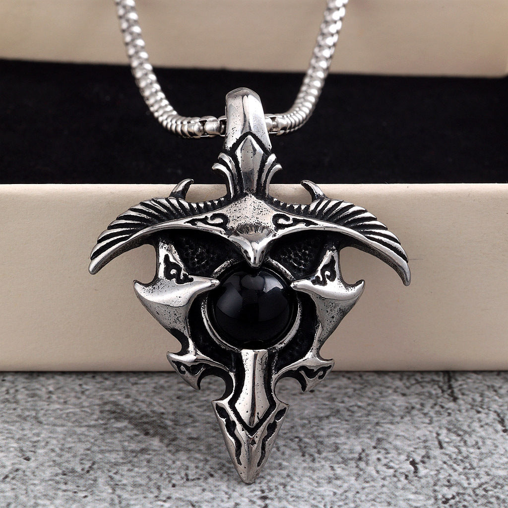 Punk Eagle Stainless Steel Men's Pendant Necklace
