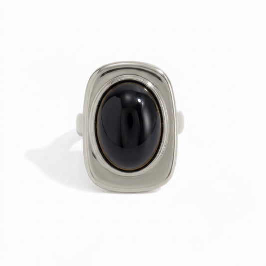 Geometric Resin Ring Open Irregular Square Design Vienna Verve By Planderful Collection For Fashion Forward Women