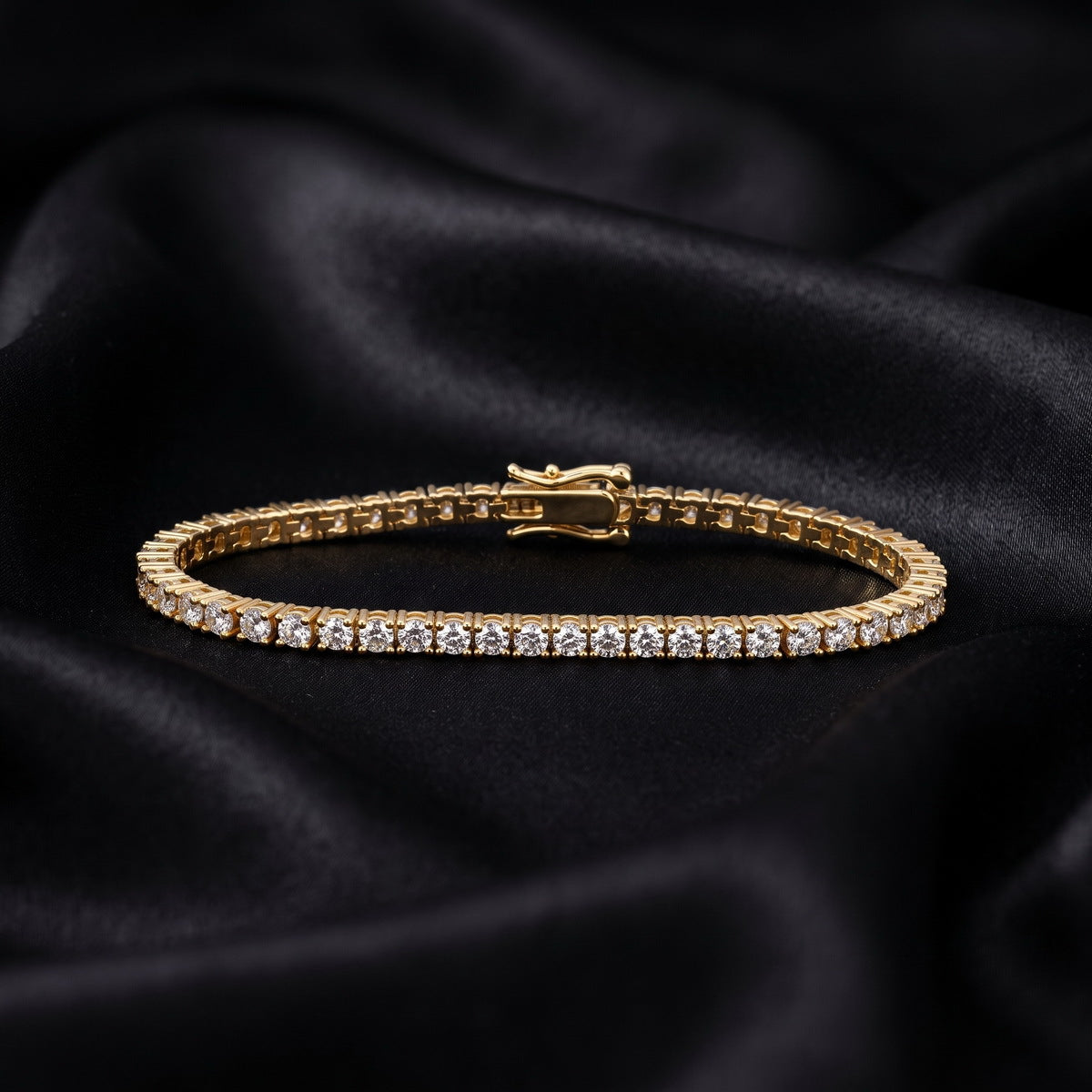 Copper Zircon Tennis Pavé Bracelet