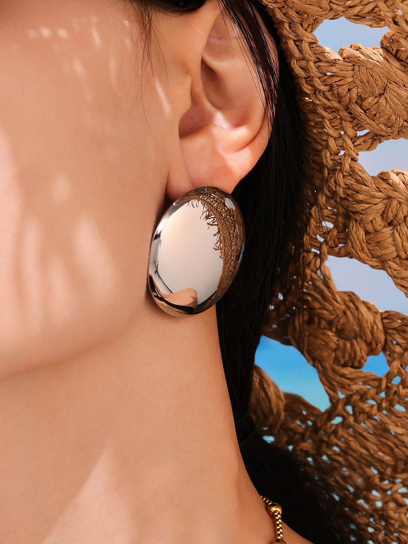 Planderful Stainless Steel Color Matching Earrings For Women