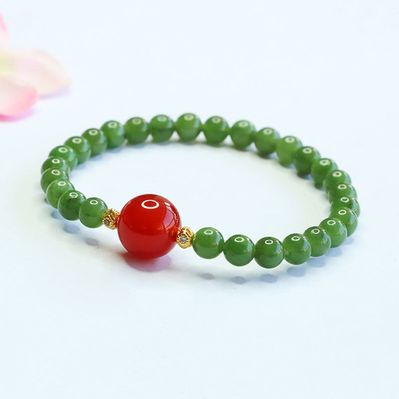 Hetian Jasper & Agate Bracelet