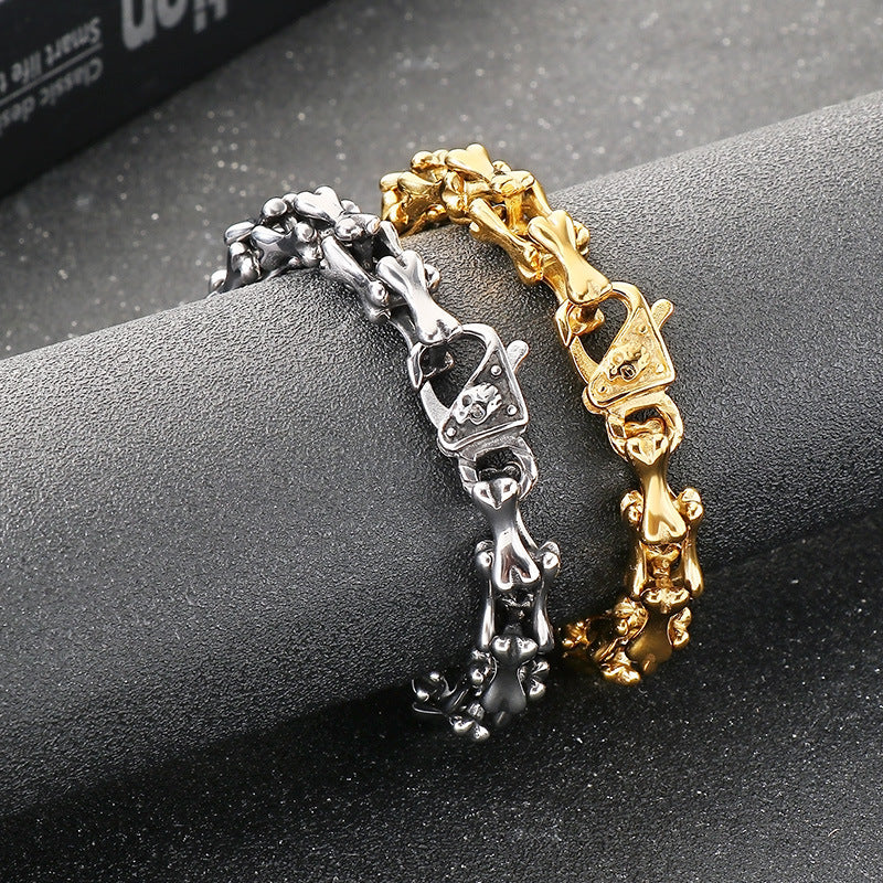 Personalized Skull Buckle Bracelet For Men Planderful