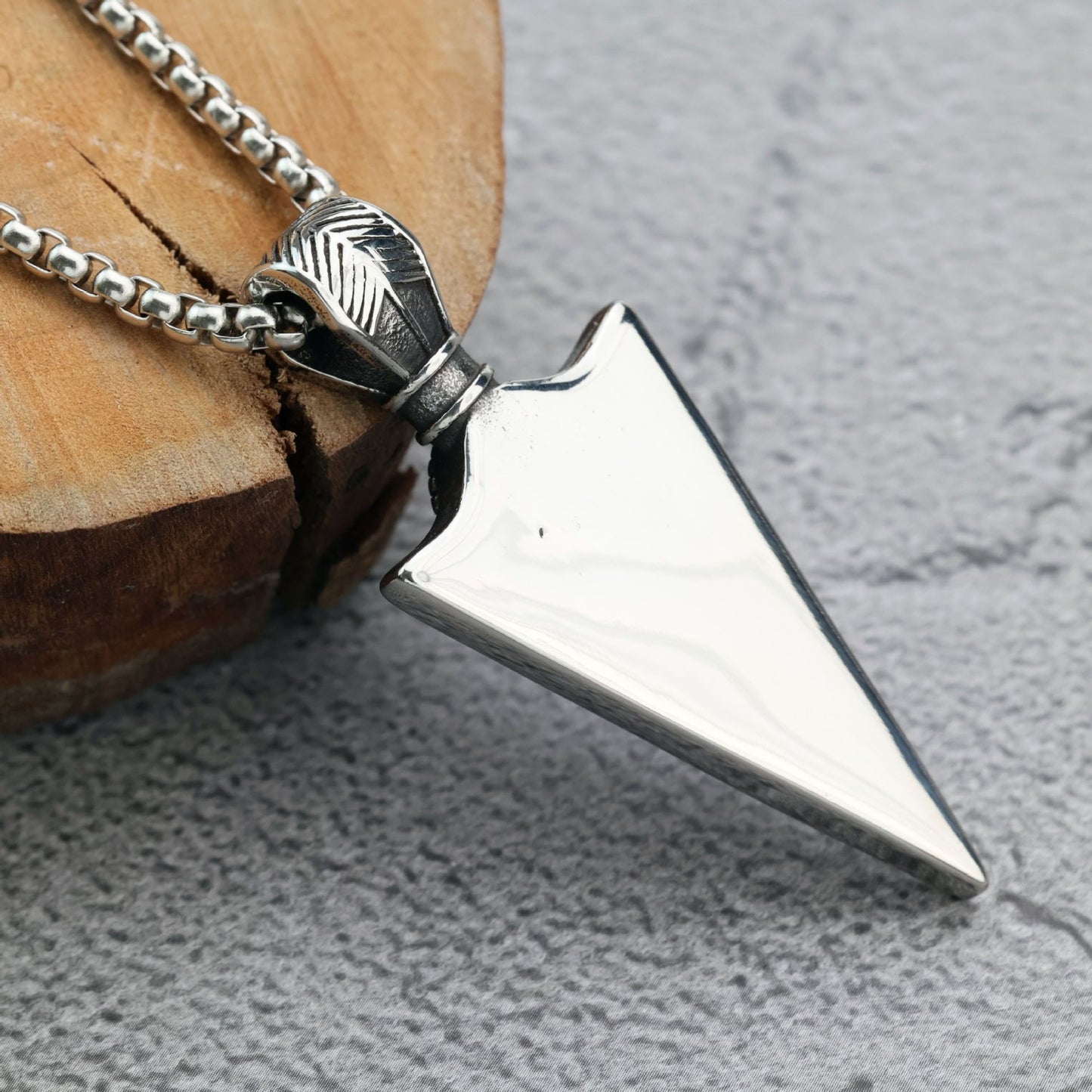 Planderful Nordic Viking Stainless Steel Men Pendant With Luhn Text Norse Legacy Necklace